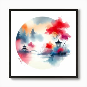 Asian Landscape Painting 29 Art Print