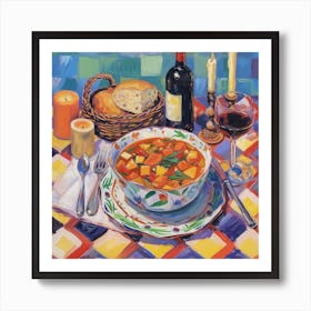 Il Ristoro Del Gusto Trattoria Italian Food Kitchen Art Print