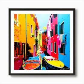 Seaside Logistics - Venice Canals Art Print