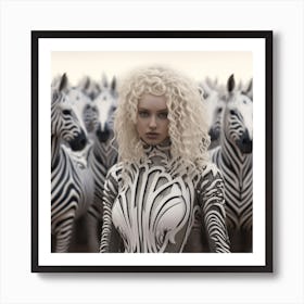 PLANET OF THE ZEBRAS Art Print