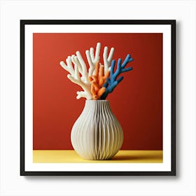 Corals In Vase Art Print