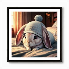 Rabbit In A Hat Art Print