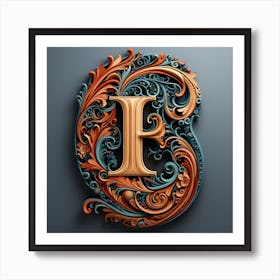 Letter F Art Print