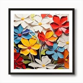 Colorful Flowers Art Print