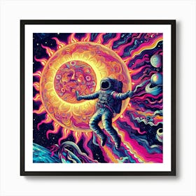 "Coloring Corona" Moon Man Collection [Risky Sigma] Art Print