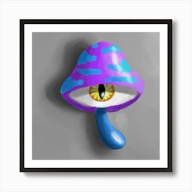 Mushroom Eye - halushky Art Print