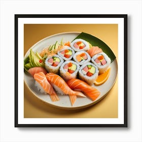 Sushi And Sashimi Art Print