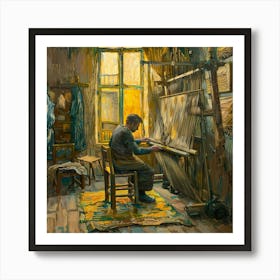 Van Gogh Style: The Weaver's Home Series Art Print