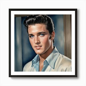 Elvis Presley Gaze of the King Rock'n'Roll Art Print