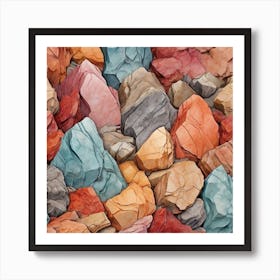 Colored Granite 1 Art Print