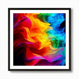 Color Brightness Vibrant Electric Power Gradient Vivid Intense Dynamic Radiant Glowing En (10) Art Print