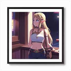 Zelda date night Art Print