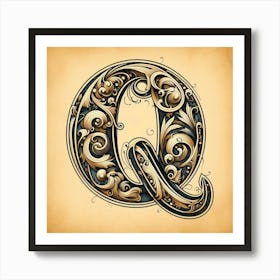 Letter Q Art Print