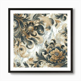 Floral Pattern 3 Art Print