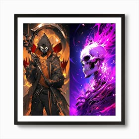 Sacrificial Skeleton Art Print