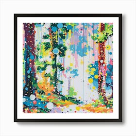 Rainbow Forest By Person Art Print