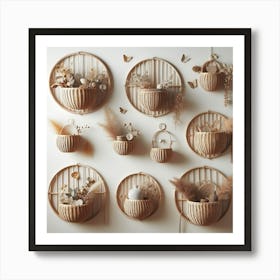 Wicker Baskets Art Print