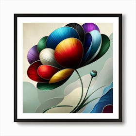 Abstract Flower 2 Art Print