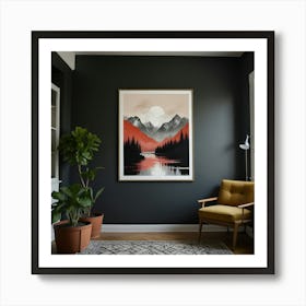 Mountain Print Art Print