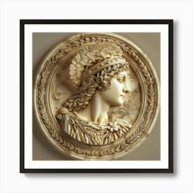 Goddess In Circle Art Print