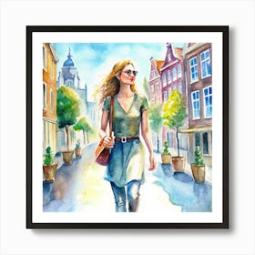 Lost in Amsterdam Art Print