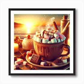 Hot Chocolate With Marshmallows 1 Art Print