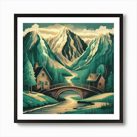 House In The Mountains 1 Art Print