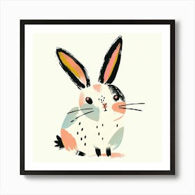 Charming Illustration Rabbit 1 Art Print