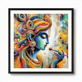 Lord Krishna 19 Art Print