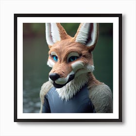 Fox Mask 14 Art Print
