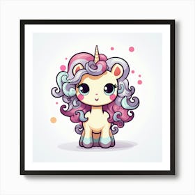 Cute Unicorn 888 Art Print