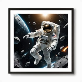 Stardust Dreams: A Moment in Space Art Print