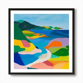 Abstract Travel Collection Virgin Islands Uk 2 Art Print