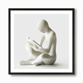 Man Reading A Book 2 Art Print