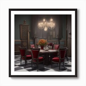 Vampires Dining Room Art Print