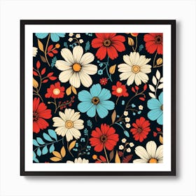 Floral Pattern 4 Art Print