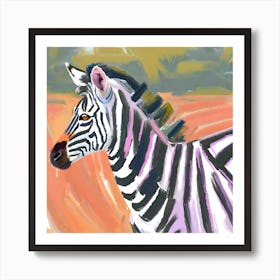 Plains Zebra 02 Art Print