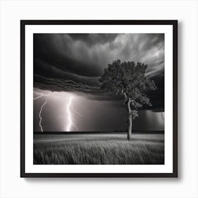 Lightning Strike Art Print