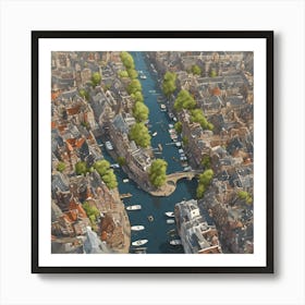 Amsterdam Canal Art Print