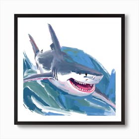 Great White Shark 08 Art Print