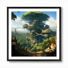 Star Wars Tree House Art Print