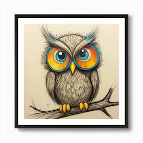 Owl!! 2 Art Print