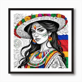 Mexican Girl 38 Art Print