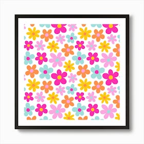 Flower Pattern 2 Art Print