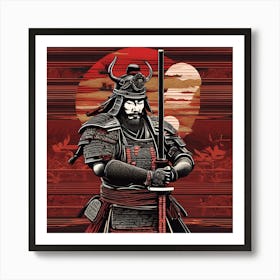 Samurai Warrior 1 Art Print