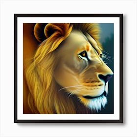 Lion Portrait Art Print