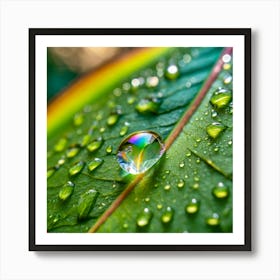 Vibrant Leaf Art Print