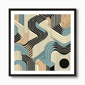 Abstract Geometric Pattern 28 Art Print