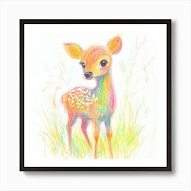 Fawn Grass Art Print