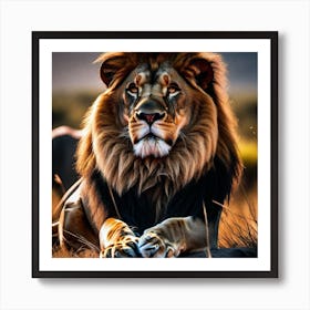 Lion art 6 Art Print